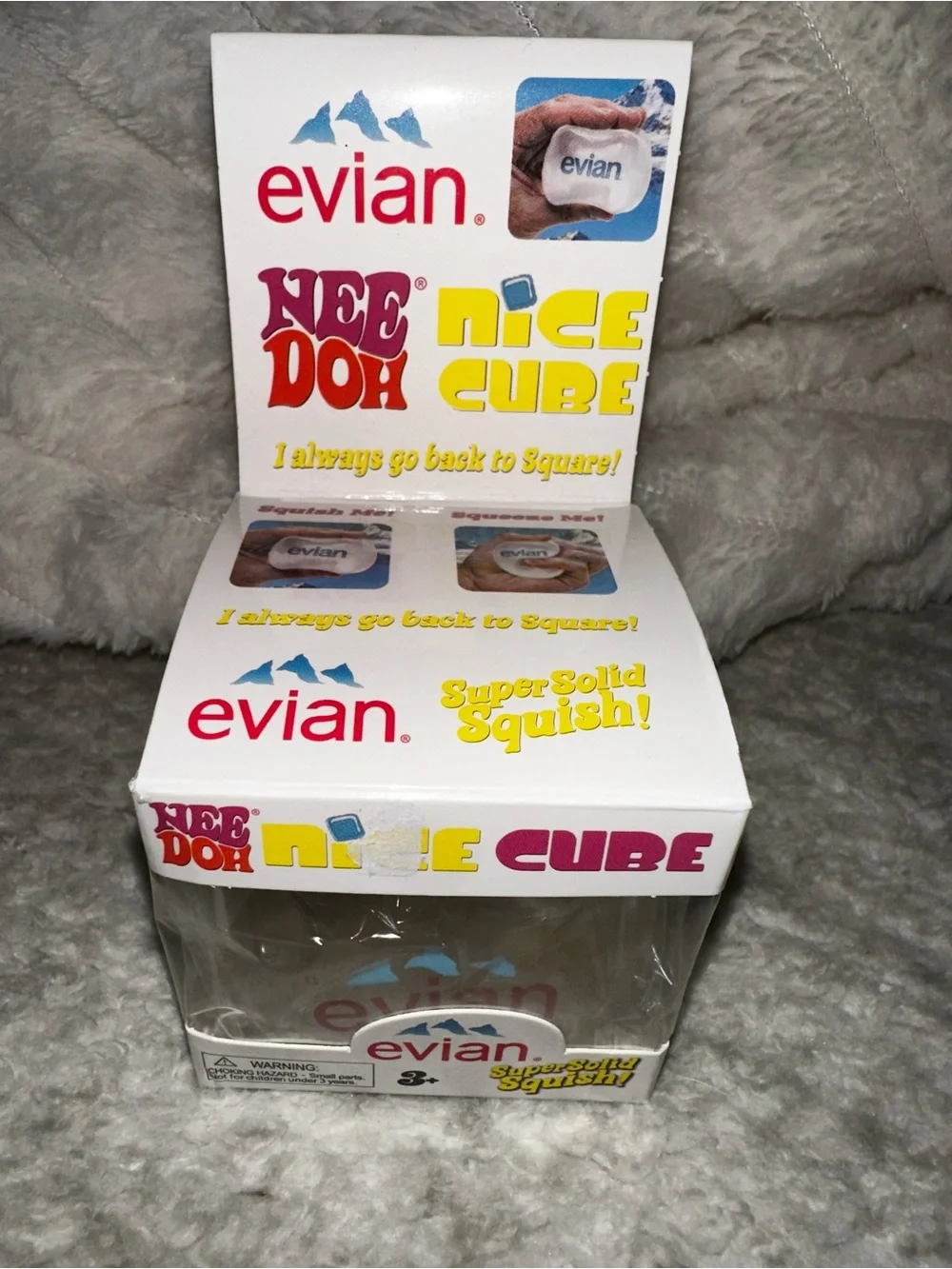 Clear Squishy Cube Toy - Clear Stress Relief Toy for Kids